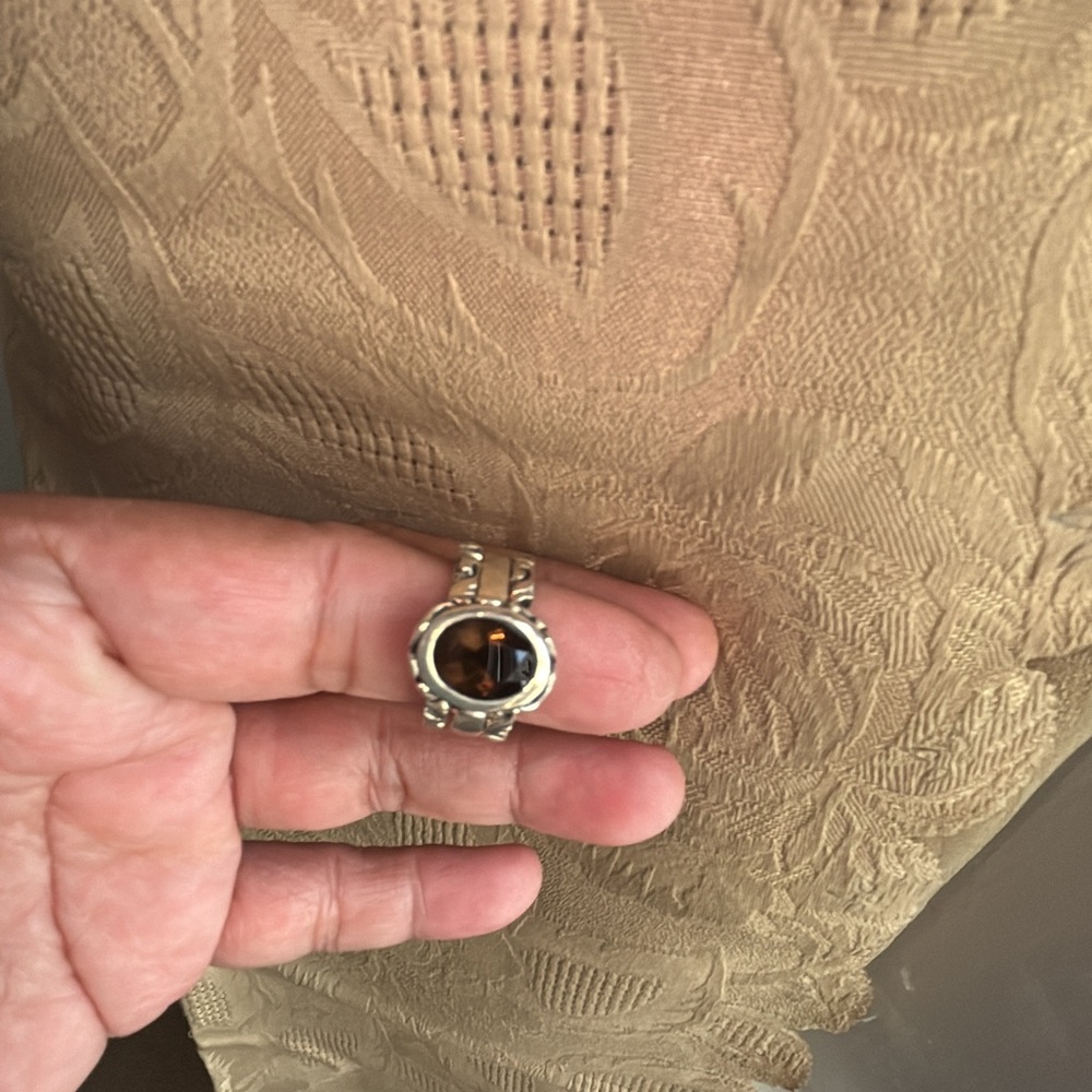 Silpada Sterling Silver Ring Stack With Smoky Qua… - image 8